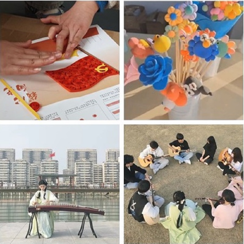 水湖校区社团开展“我心向党”手工活动，，，，，，学生进行才艺表演.jpg
