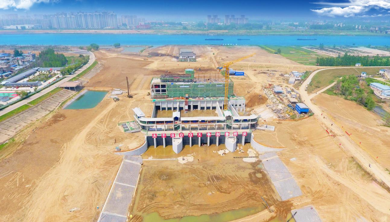 安徽水利蚌埠靓淮河龙子河口综合枢纽布置工程。。。。。。。Z6尊龙凯时供图